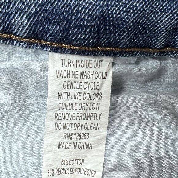 Indigo Rein Shorts Womens Size 9 Waist 28 Stretch Distressed Raw Hem Jean Shorts - Picture 11 of 12